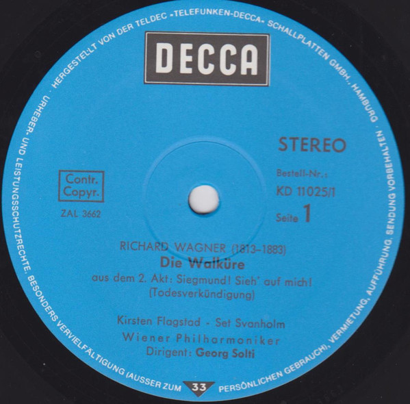 Cover zu Richard Wagner - Wiener Philharmoniker - Georg Solti - Die Walküre / Akt 2 & 3 | Vinyl | Classical | Germany Schallplatten Ankauf