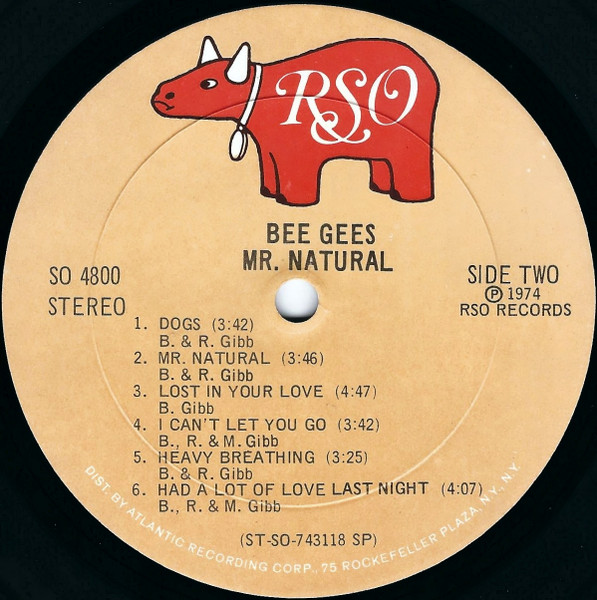 Cover zu Bee Gees - Mr. Natural | 1974 | Vinyl | Rock, Funk / Soul, Pop | US