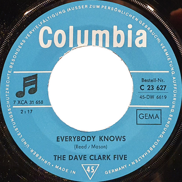 Cover zu The Dave Clark Five - Everybody Knows | 1967 | Vinyl | Rock | Germany
