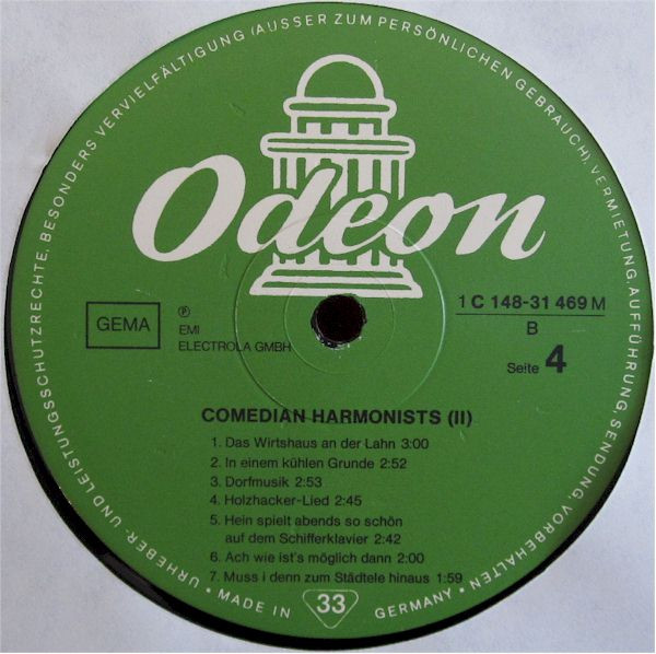 Cover zu Comedian Harmonists - Comedian Harmonists Folge 2 | 1975 | Vinyl | Pop | Germany