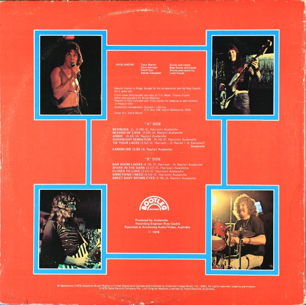 Cover zu Avalanche (12) - Avalanche | 1976 | Vinyl | Rock | US Schallplatten Ankauf