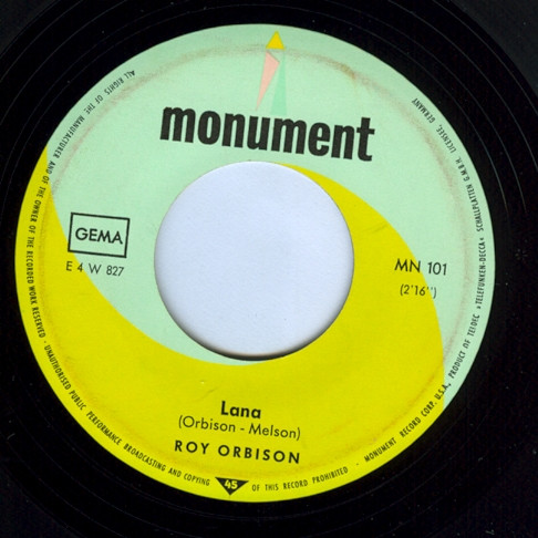 Cover zu Roy Orbison - Pretty Woman / Lana | Vinyl | Rock | Germany