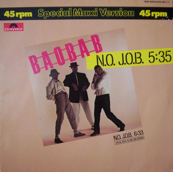 Cover zu Baobab - N.O. J.O.B. | 1983 | Vinyl | Electronic, Hip Hop | Germany Schallplatten Ankauf