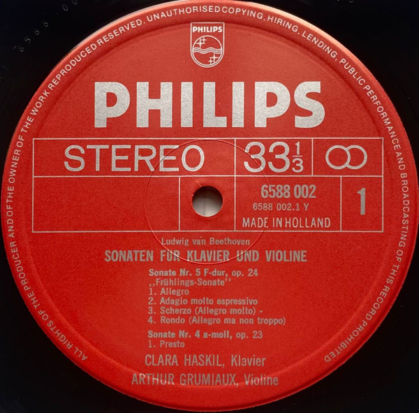 Cover zu Arthur Grumiaux, Clara Haskil, Ludwig van Beethoven - Sämtliche Sonaten Für Klavier Und Violine | 1974 | Vinyl | Classical | Europe