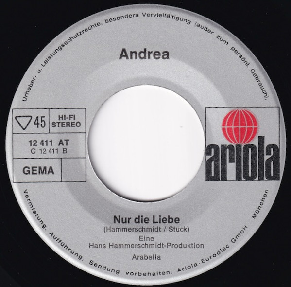 Cover zu Andrea Andergast - Laß' Die Sterne | 1972 | Vinyl | Pop | Germany Schallplatten Ankauf