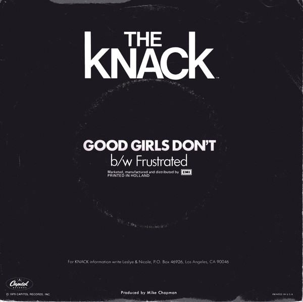 Cover zu The Knack (3) - Good Girls Don't | 1979 | Vinyl | Rock | Netherlands