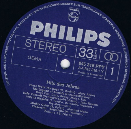 Cover zu Various - 24 Hits Des Jahres | 1968 | Vinyl | Rock, Pop | Germany