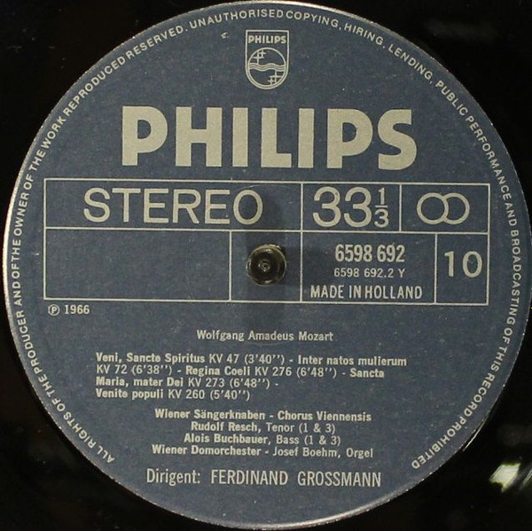 Cover zu Wolfgang Amadeus Mozart - Geistliche Musik | 1974 | Vinyl | Classical | Germany Schallplatten Ankauf