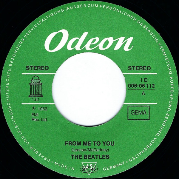 Cover zu The Beatles - From Me To You / Thank You Girl | 1976 | Vinyl | Rock | Germany