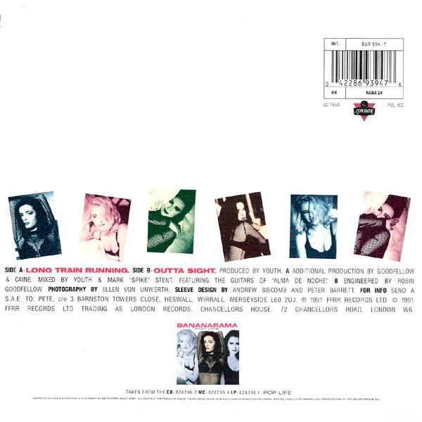 Cover zu Bananarama - Long Train Running | 1991 | Vinyl | Electronic, Pop | Europe Schallplatten Ankauf