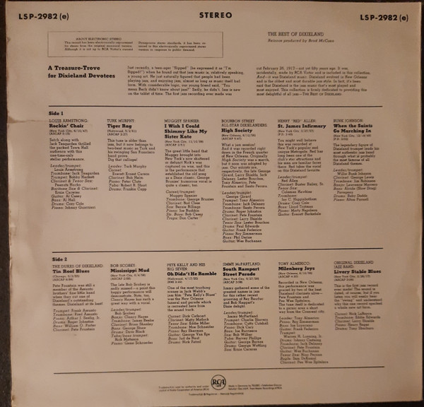 Cover zu Various - The Best Of Dixieland | Vinyl | Jazz | Germany