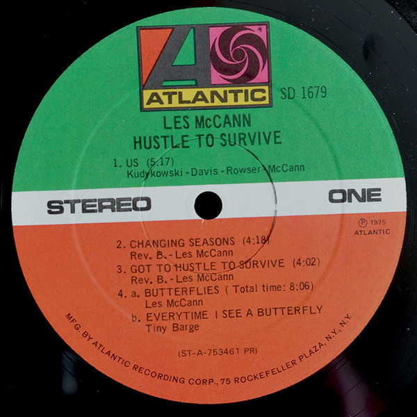 Cover zu Les McCann - Hustle To Survive | 1975 | Vinyl, LP, Album, Stereo | Jazz | US