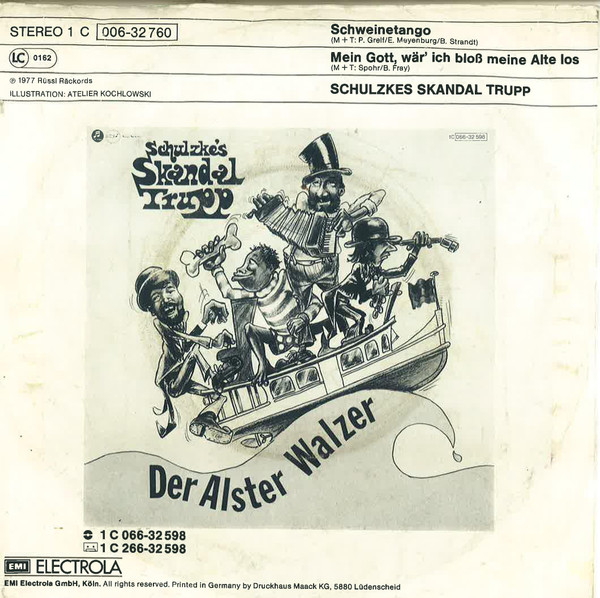 Cover zu Schulzke's Skandal Trupp - Schweinetango | 1977 | Vinyl | Folk, World, & Country | Germany Schallplatten Ankauf