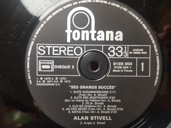 Cover zu Alan Stivell - Grands Succes | 1979 | Vinyl | Classical, Folk, World, & Country | France