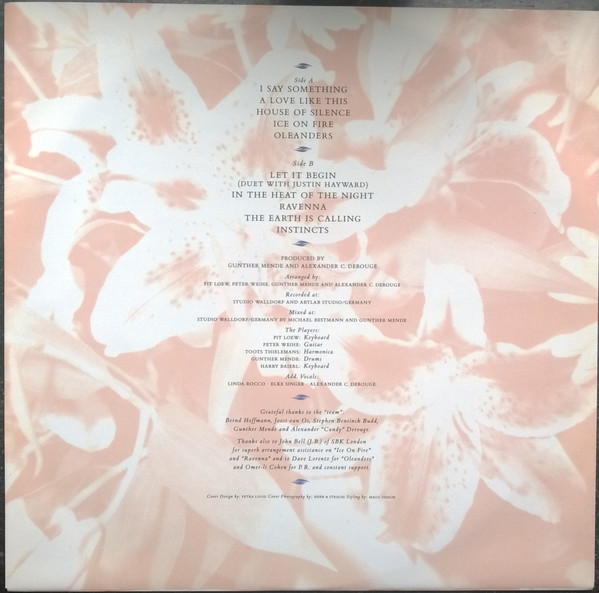 Cover zu Sally Oldfield - Instincts | 1988 | Vinyl | Pop, Folk, World, & Country | Europe