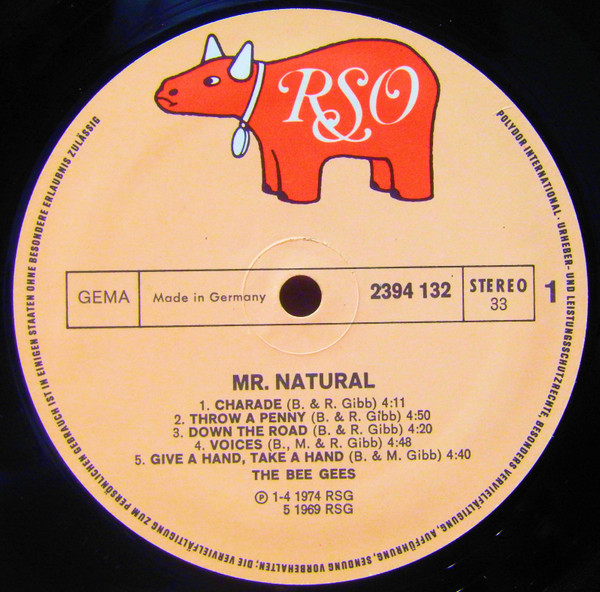 Cover zu Bee Gees - Mr. Natural | 1974 | Vinyl | Rock, Funk / Soul, Pop | Germany Schallplatten Ankauf