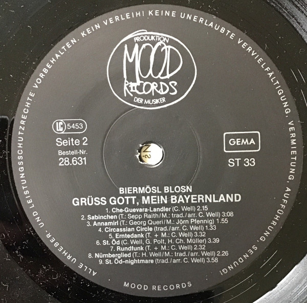 Cover zu Biermösl Blosn - Grüss Gott, Mein Bayernland | 1982 | Vinyl | Rock, Pop, Folk, World, & Country | Germany