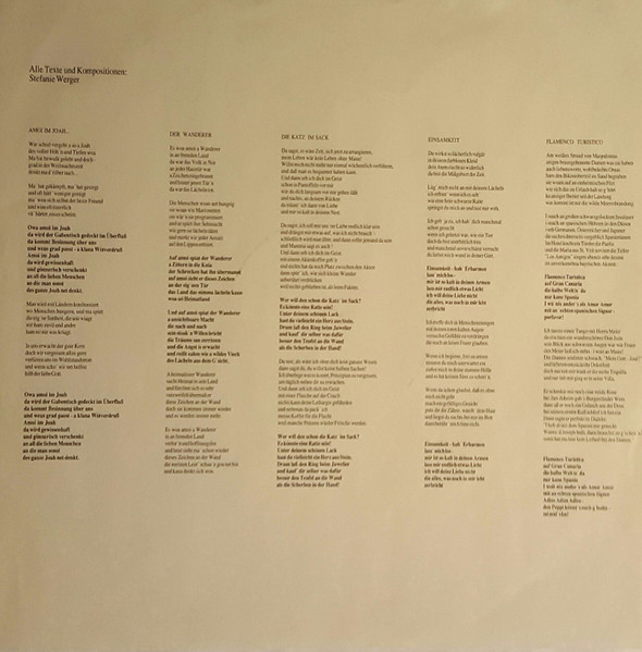 Cover zu Stefanie Werger - Bzw. (Beziehungsweise) | 1989 | Vinyl | Pop | Germany