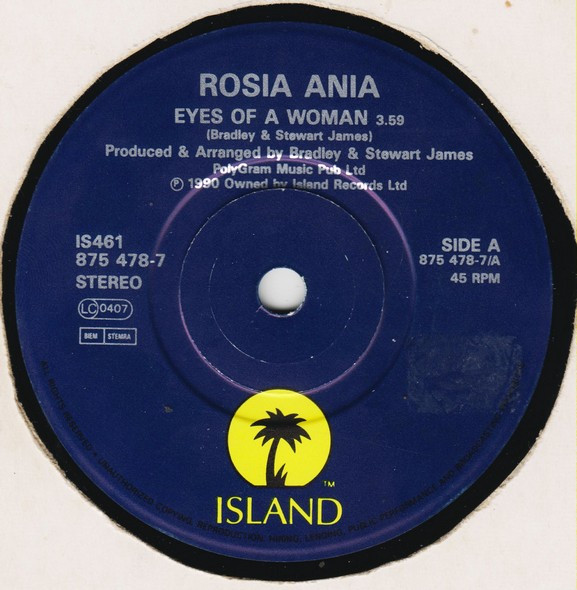 Cover zu Rosie Ania - Eyes Of A Woman | 1990 | Vinyl | Funk / Soul | UK Schallplatten Ankauf