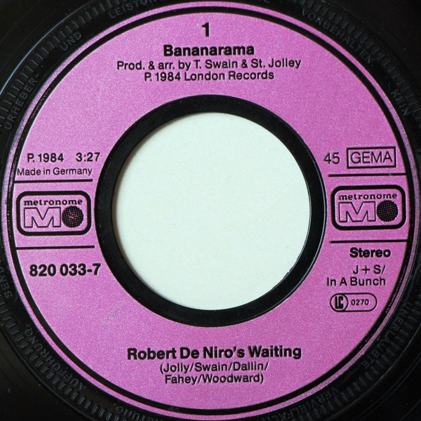 Cover zu Bananarama - Robert De Niro's Waiting... | 1984 | Vinyl | Electronic, Pop | Germany
