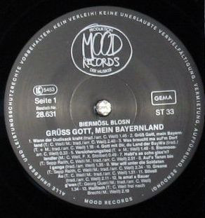 Cover zu Biermösl Blosn - Grüss Gott, Mein Bayernland | 1982 | Vinyl | Rock, Pop, Folk, World, & Country | Germany Schallplatten Ankauf