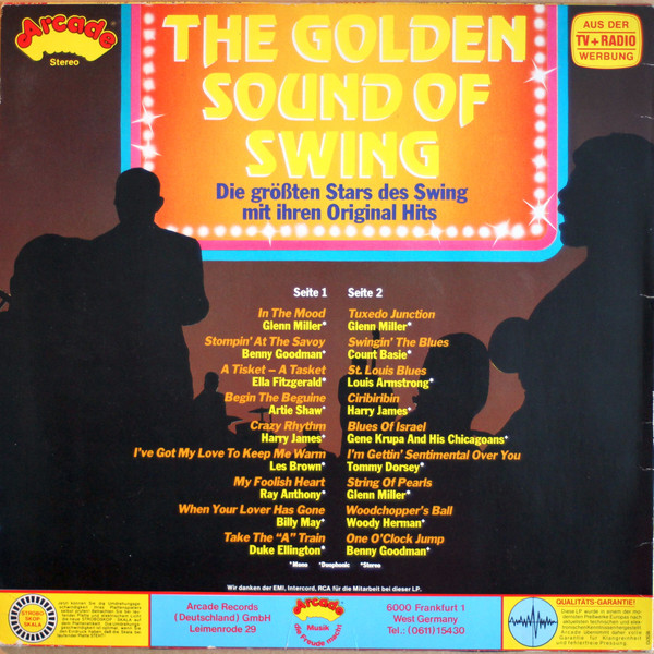 Cover zu Various - The Golden Sound Of Swing | 1980 | Vinyl | Jazz, Blues | Europe Schallplatten Ankauf