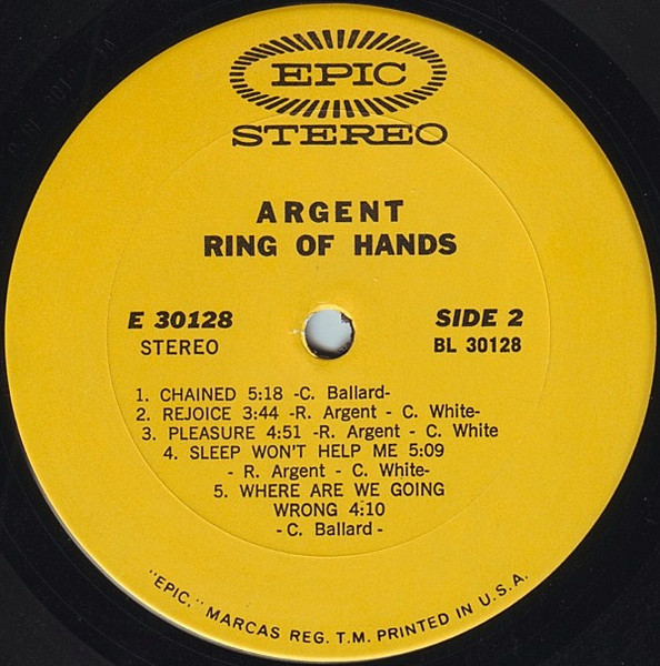 Cover zu Argent - Ring Of Hands | 1971 | Vinyl | Rock | US