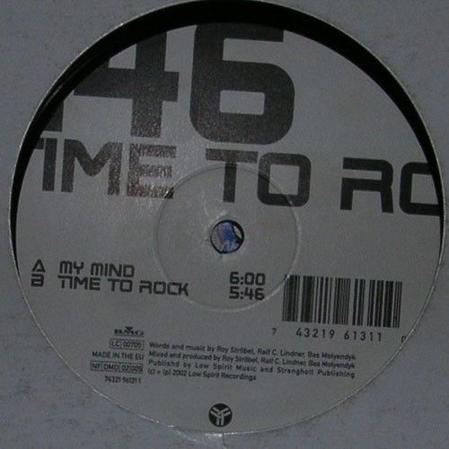 Cover zu Bas Molendyk - My Mind / Time To Rock EP | 2002 | Vinyl | Electronic | Germany Schallplatten Ankauf