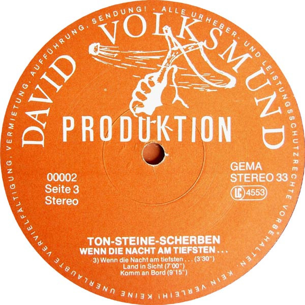 Cover zu Ton Steine Scherben - Wenn Die Nacht Am Tiefsten... | Vinyl | Rock | Germany