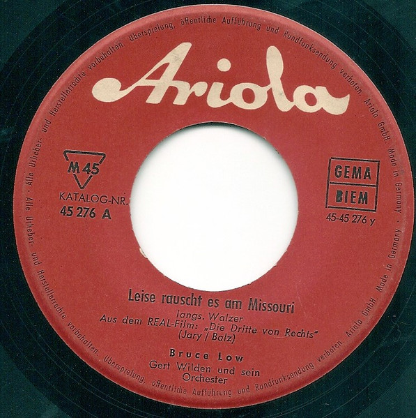 Cover zu Bruce Low - ... Ein Zigeuner Ist Mein Herz / Leise Rauscht Es Am Missouri | 1962 | Vinyl | Pop | Germany Schallplatten Ankauf