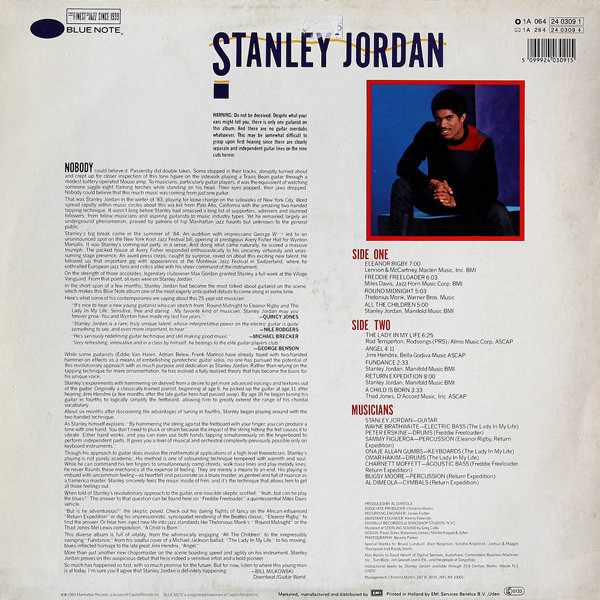 Cover zu Stanley Jordan - Magic Touch | 1985 | Vinyl | Jazz | Europe Schallplatten Ankauf