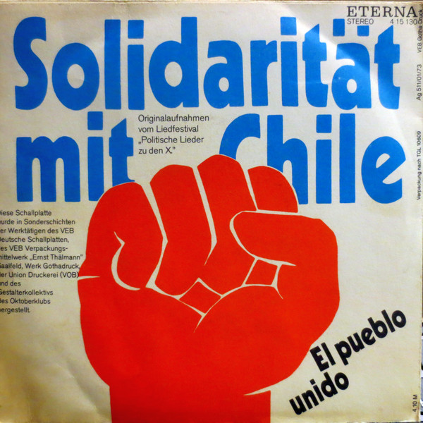 Cover zu Various - Solidarität Mit Chile (Venceremos / El Pueblo Unido) | 1973 | Vinyl | Pop, Folk, World, & Country | German Democratic Republic (GDR)