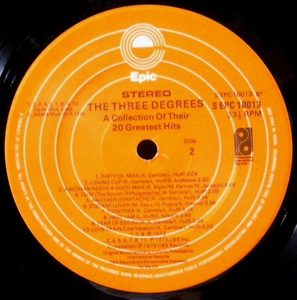Cover zu The Three Degrees - A Collection Of Their 20 Greatest Hits | 1979 | Vinyl | Funk / Soul | UK