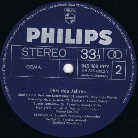 Cover zu Various - 24 Hits Des Jahres | 1968 | Vinyl | Rock, Pop | Germany Schallplatten Ankauf