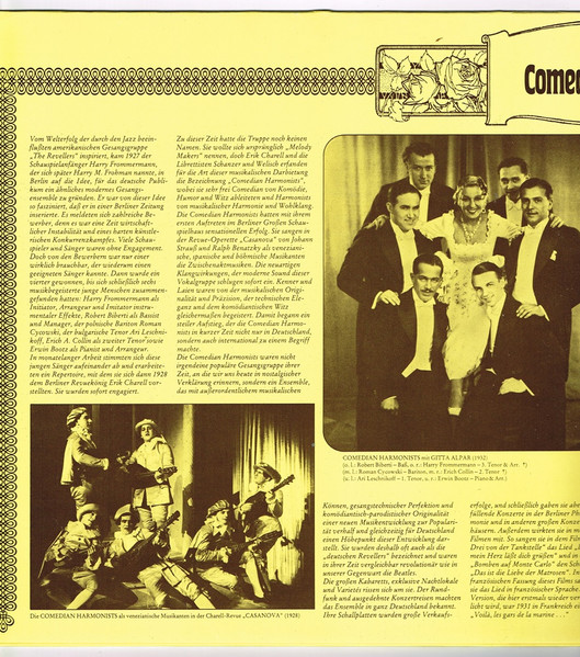 Cover zu Comedian Harmonists - Comedian Harmonists Folge 2 | 1975 | Vinyl | Pop | Germany