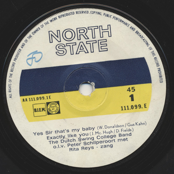 Cover zu Rita Reys, The Dutch Swing College Band - Yes Sir That's My Baby | 1963 | Vinyl | Jazz | Netherlands