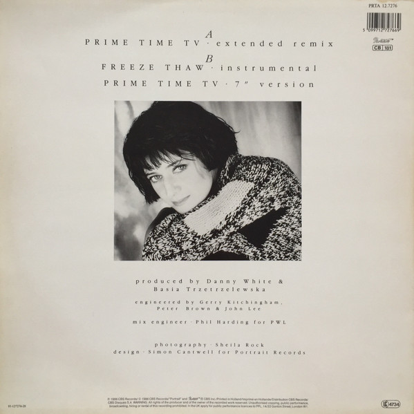 Cover zu Basia - Prime Time TV | 1986 | Vinyl | Electronic | Europe