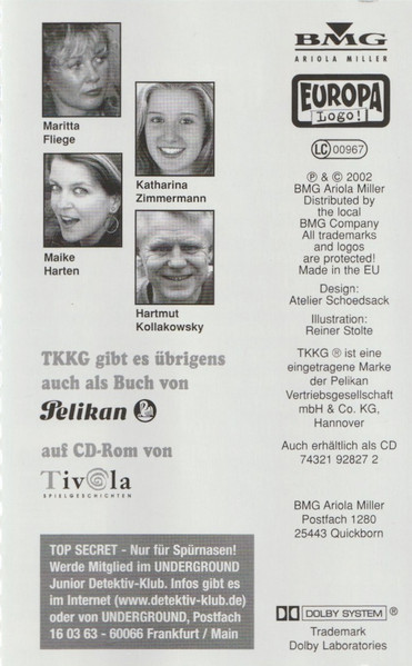 Cover zu Stefan Wolf - TKKG 132 - Homejacker Machen Überstunden | 2002 | Vinyl | Non-Music, Children's | Germany