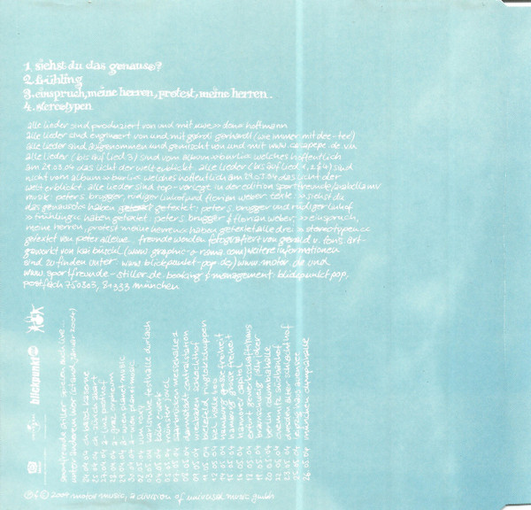 Cover zu Sportfreunde Stiller - Siehst Du Das Genauso? | 2004 | Vinyl | Rock, Pop | Germany