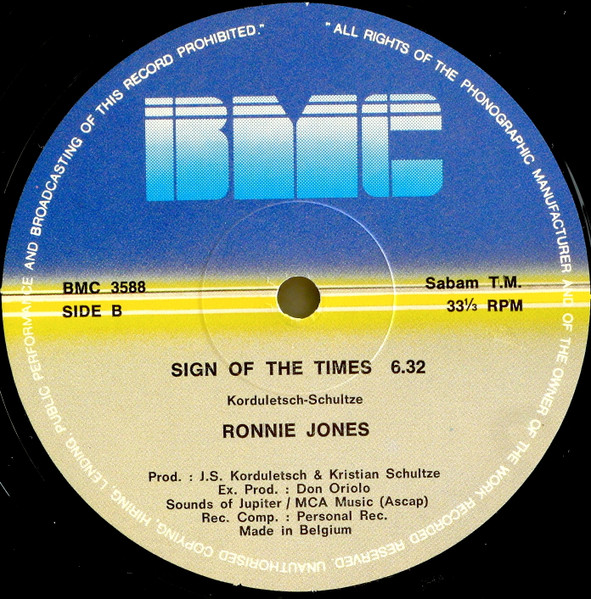 Cover zu Ronnie Jones - What Becomes Of The Brokenhearted | 1983 | Vinyl | Electronic, Funk / Soul | Belgium Schallplatten Ankauf