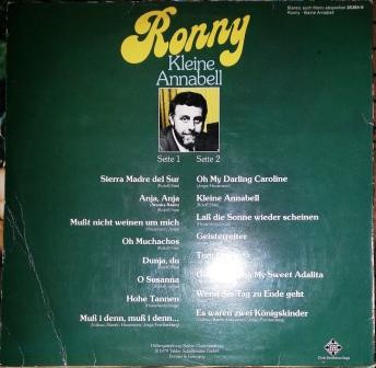 Cover zu Ronny (4) - Kleine Annabell | 1979 | Vinyl | Pop, Folk, World, & Country | Germany Schallplatten Ankauf