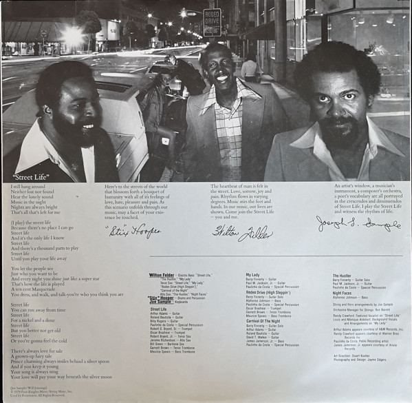 Cover zu The Crusaders - Street Life | 1980 | Vinyl, LP, Album, Reissue, Repress | Jazz, Funk / Soul | Netherlands