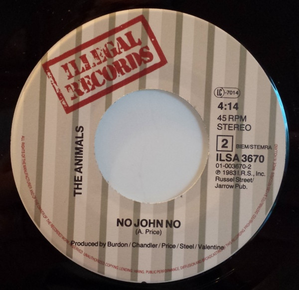Cover zu The Animals - The Night | 1983 | Vinyl | Rock | Europe