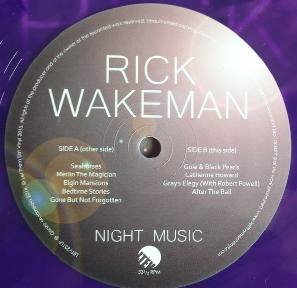 Cover zu Rick Wakeman - Night Music | 2015 | Vinyl | Rock, Pop | UK