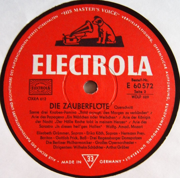 Cover zu Wolfgang Amadeus Mozart - Die Zauberflöte - Querschnitt | Vinyl, LP, Mono, 10