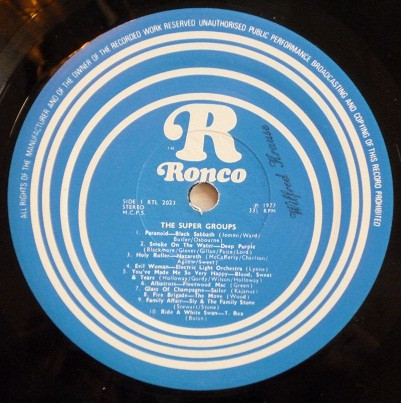 Cover zu Various - The Super Groups - 20 Explosive Hits! | 1977 | Vinyl | Rock, Funk / Soul | UK Schallplatten Ankauf