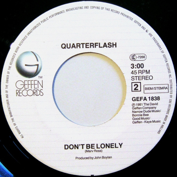 Cover zu Quarterflash - Harden My Heart | 1981 | Vinyl | Rock | Europe