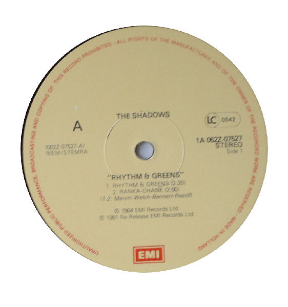 Cover zu The Shadows - The Cliff Richard - The Shadows E.P. Collection Vol 11: Rhythm & Greens | 1981 | Vinyl | Rock, Pop | Netherlands
