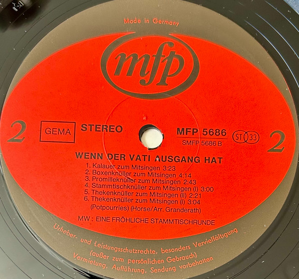 Cover zu Various - Wenn Der Vati Ausgang Hat | Vinyl | Folk, World, & Country | Germany Schallplatten Ankauf