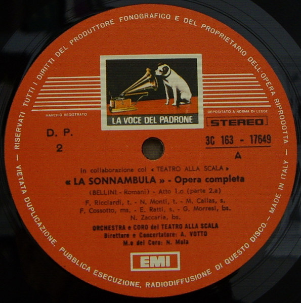 Cover zu Vincenzo Bellini - Maria Callas - Nicola Monti - Nicola Zaccaria - Fiorenza Cossotto - Eugenia Ratti - Giuseppe Morresi - Orchestra Del Teatro Alla Scala E Coro Del Teatro Alla Scala, Antoni